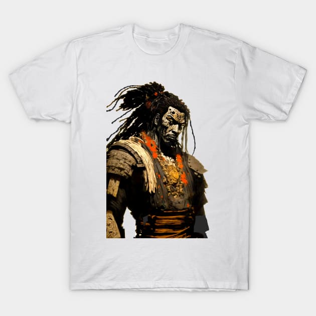 Yasuke Black Samurai in 1579 Feudal Japan No. 1 T-Shirt by Puff Sumo